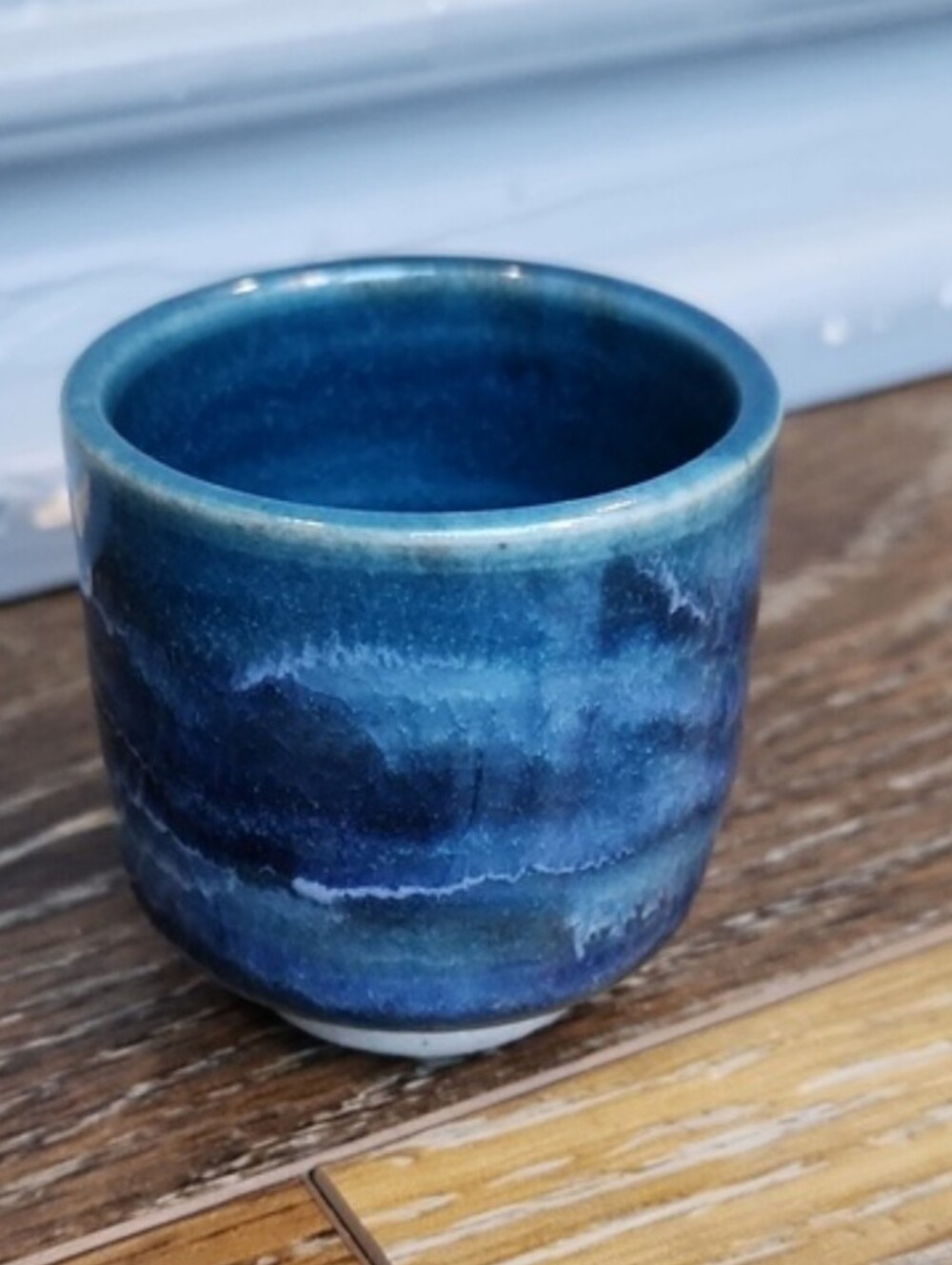 Whitefish Pottery Blue Purple Teal Mini Bowl Cup 2006
